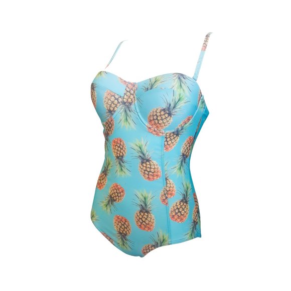 One Piece Pineapple Swim suit - Picture 5 of 6
